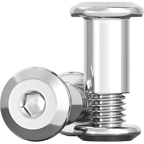Lot de 20 vis de connexion M8 x 16 mm en acier inoxydable A2 V2A, vis de meubles