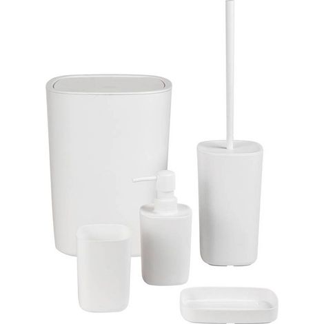 KIT ACCESSORI DA BAGNO 'PODDY' col. bianco