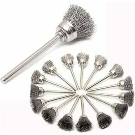 Set of 45pcs Stainless Steel Wire Brush Metal Drill Brush Dremel Accessories Rotary Tools for Cleaning Polishing (1/5)
