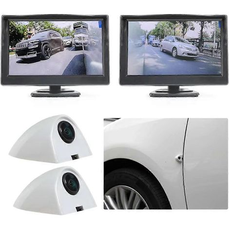 5-Zoll-TFT-LCD-Monitor-Rückfahrkamerasystem, Seitenkamera-Set, Totwinkelüberwachungskamera für PKW, Bus und LKW (1/5)