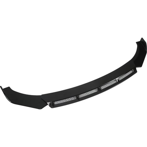 Becquet Avant 3 Kits de Corps de Lèvre de Pare-chocs Avant Universels Robustes et Résistants à l'usure pour la Modification de Voiture (Le noir) (1/5)