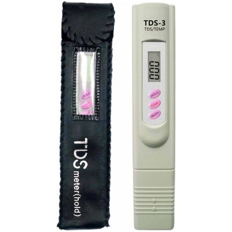 TDS-Wasserqualitätsprüfstift mit Lederetui, Wasserqualitätstester, TDS-3-Wasserqualitätsprüfstift