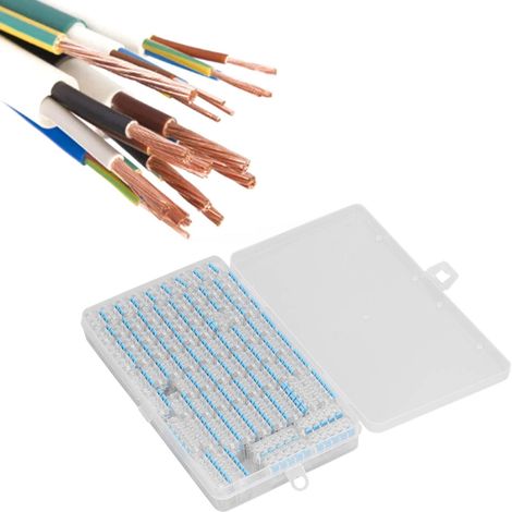 75 unités par paquet de mini bornes à connexion rapide pour luminaires, connecteurs de fils, écrous à levier, connecteurs de fils, connecteurs de fils en ligne, connecteurs électriques pour bornes d'a (1/5)
