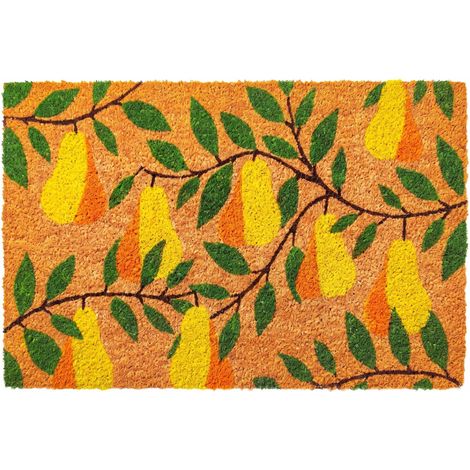 Coir Doormat with Motif, 60x40 cm, Non-Slip Backing (1/5)