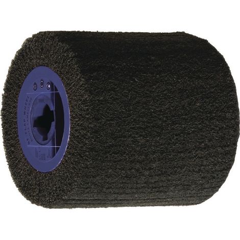 TECWERK Satinierwalze Vlies 80 coarse braun Ø110xB100 mm 19 mm 5700 min-¹, Körnung: coarse