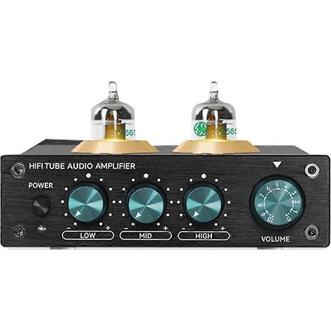HiFi-Röhrenverstärker JAN5654 mit Vakuumröhrenpuffer, Höhenregelung, Röhrenvorverstärker, Stereo-Receiver (US-Stecker) (1/5)