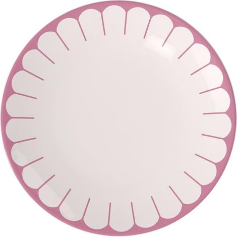 Fleur cassis assiette plate rose, rés. lave-vaisselle/micro-ondes, ass. en porcel. pr plats principaux, grde assiette, vaisselle en céramique empilable, assiette, Porcelaine (1/5)