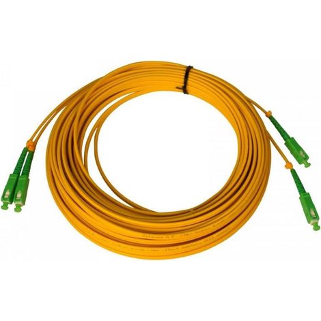 Câble duplex fibre optique SC/APC monomode 20m