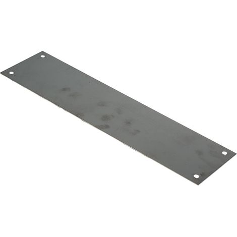Rs Pro – Plaque d'obturation pour tableau électrique en acier inoxydable – Fixation par vis – Dimensions 300 x 75 mm – Finition soignée et durable