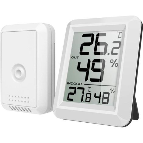 Station Météo Domestique - Thermomètre et Humidimètre Sans Fil Haute Précision - Indicateur de Confort avec Affichage Tempéra (1/5)