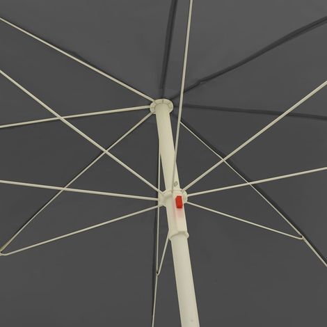 Maison Exclusive - Parasol de plage anthracite 240 cm (1/5)