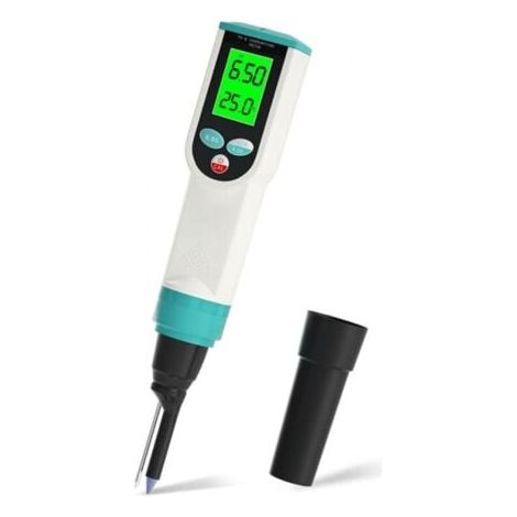 PH-MèTre avec Testeur de PH Alimentaire ATC, PH-MèTre Alimentaire NuméRique éTanche avec Sonde de PH/TempéRature de Haute PréCision (1/5)