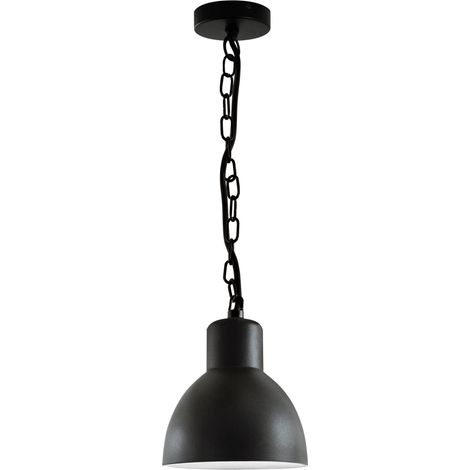 Lampada sospesa esterna ARNE E27 IP44 nero 10W Polux (1/4)
