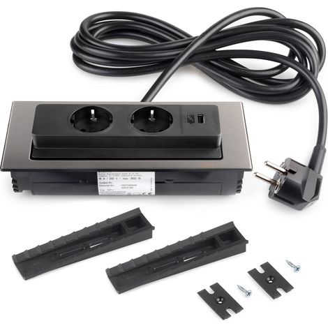 Multiconnettore Backflip, Acciaio inossidabile, Acciaio e Tecnoplastica 5048565 EMUCA (1/5)