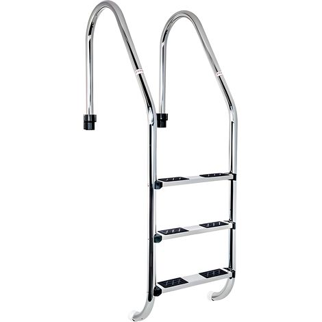 Poolleiter qp Standard Edelstahl 3 Stufen 178 cm