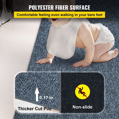 Tapis Extérieur Intérieur 11 m Tapis de Sol en Fibre de Polyester (1/5)
