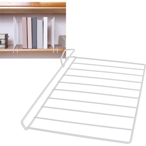 Séparateur d'étagère robuste pour placard en bois, idéal pour le rangement dans la chambre, la cuisine, la salle de bain et le bureau. (1/5)