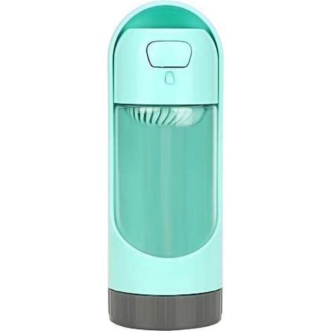 MINKUROW Tragbare Wasserflasche für Hunde, auslaufsicher, Katzen-Trinkwasserspender für Reisen, Outdoor-Walking-Training (grün) (1/5)