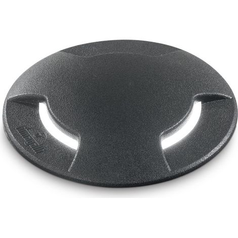Ideal Lux Lampada da terra Way 1 luce GX53 IP67 nero materie plastiche