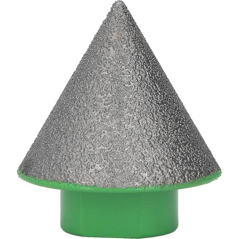 M14 Green Diamond Beveling Chamfer Bit Simple Operation 60° Base Angle Milling Bit for Polishing Shaping 38mm/1.5in