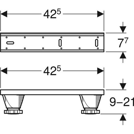 Geberit Set Füße für Badewanne aus Sanitäracryl, 554.910.00.1