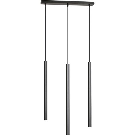 Lampadario Emibig Selter 3 Nero 3xG9 Alluminio H120cm (1/5)