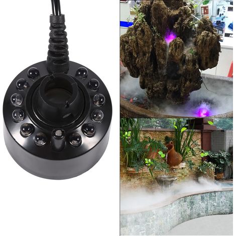 Humidificateur Ultrasonique 24V avec 12 LEDs Changeantes pour Bassin d'Eau et Brumisateur d'Air (1/5)
