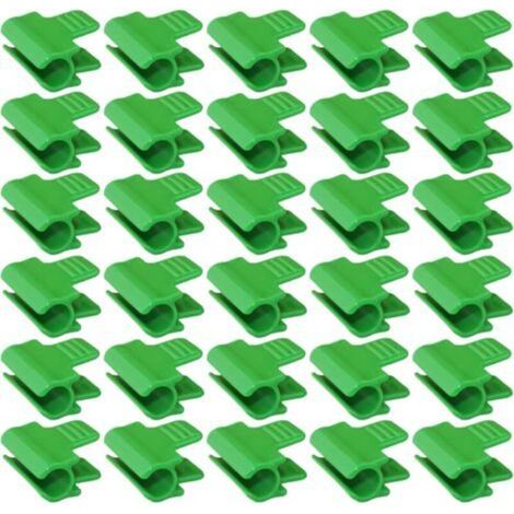 30 Serre Film Pinces, Fixations pour Serre, 11mm Clip de Serre, clips pour plantes, Clip Cerceau Tunnel de Filet en Plastique, pour Serres, support d'extension de plantes, Abris