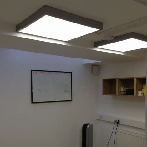 Kit en Saillie NOIR pour Panneau LED 60x60 Slim - SILUMEN