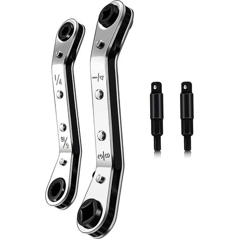 cl  Cliquet 4 Pices Srie Ct122 Cl Carre 1/4-3/16-5/16-3/8 Equipement Outillage (1/5)
