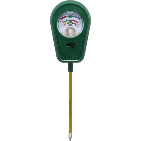 pH-Bodenmessgerät, 3-in-1-Pflanzentester für Bodenfeuchtigkeit/Fruchtbarkeit/pH für die Pflanzenpflege, ideal für Garten, Rasen, Bauernhof, drinnen und draußen (keine Batterie erforderlich)