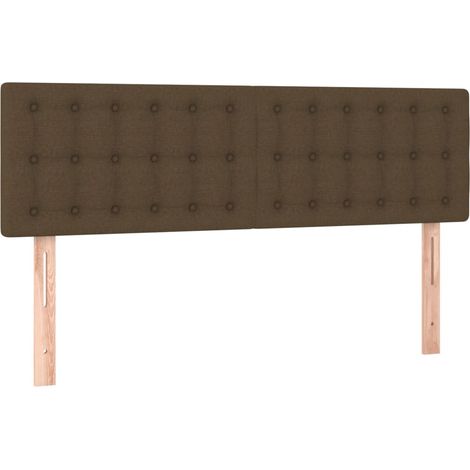 Maison Exclusive - Kopfteile Dunkelbraun 144x5x78/88 cm Stoff