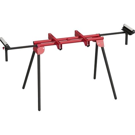 Support universel pour scie à onglets avec roulettes extensibles et bras de support, support pliable portable en métal (1/5)