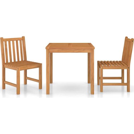 Maison Exclusive - Conjunto de comedor de jardín de 3 piezas 80x8 (1/5)