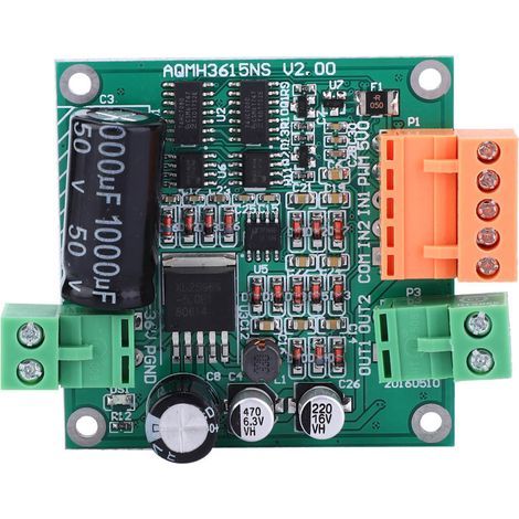 Carte de Commande Moteur DC Puissante 12V 24V 36V Pont en H Rotation Bidirectionnelle PWM Complet (1/5)