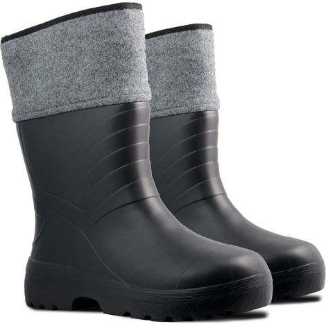 SCARPE DA UOMO IN FELTRO SCHIUMA EVA TAGLIA 45 NERO 804