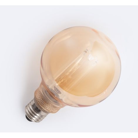 Bombilla Filamento LED E27 Casquillo Gordo 3.5W 110 lm G95 Gold No Flicker 1800K Súper Cálido (1/3)
