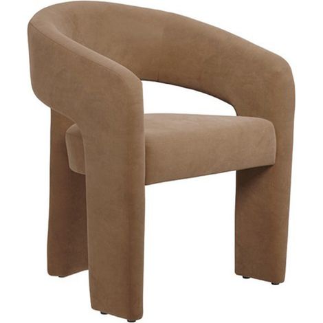 Alba Dining Chair - Velvet - L52.5 x W59 x H75 cm - Mole