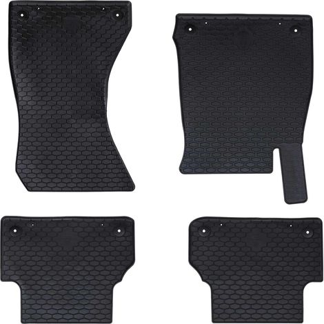 Car Mat 4 pcs Black suitable for Audi A4 B9 2015-2024 Rubber vidaXL