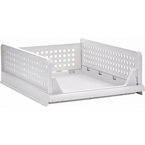 Panier de Rangement Pliable pour Armoire, Organisateur de Vêtements Étagère avec Tiroirs Empilables 33x43x14cm (1/5)