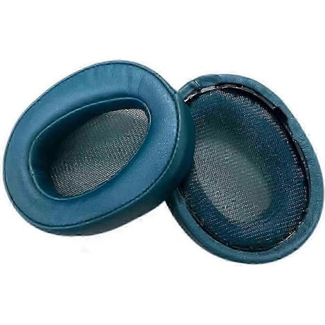1 paire de coussinets d'oreille en mousse pour casque Sony MDR-100AAP H600A 100A, couleur vert encre. (1/4)