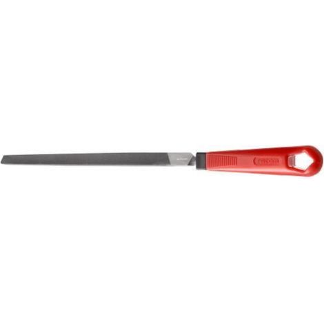 Lime Triangulaire Emmanchée - Double Taille Sur 3 Faces - Pour Acier Fonte Laiton Plastiques Durs - 1 Pièce