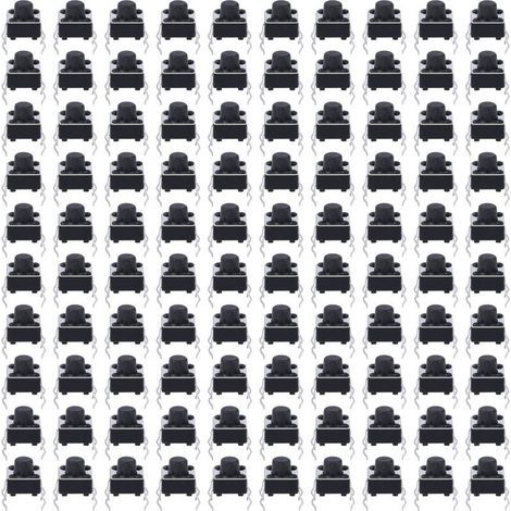 100 pièces interrupteur à bouton-poussoir Tactile momentané Mini accessoire Micro Tact 6x6mm (1/5)