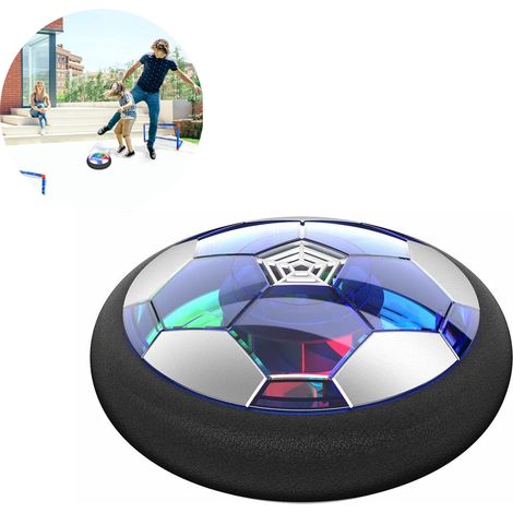 Baztoy Air Power Soccer Goal Set, Rechargeable Kids Toy, Soccer Ball with Inflatable Ball, Basketball, LED Light, Christmas Gifts, Indoor Outdoor Games for Boys and Girls