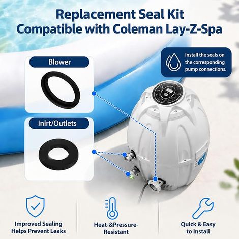 Rubber Seals Compatible with Intex Lay-Z-Spa A B C AirjetSpa