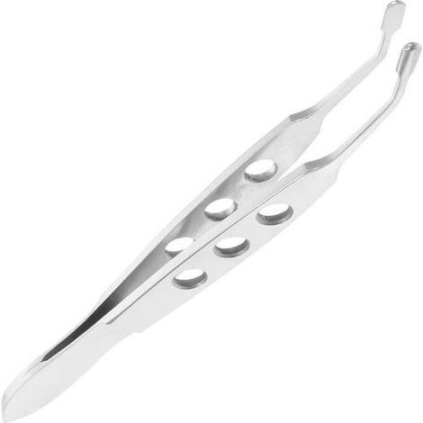 Pince de massage des paupières en acier inoxydable, embouts arrondis, poignée antidérapante pour soin du visage (1/4)