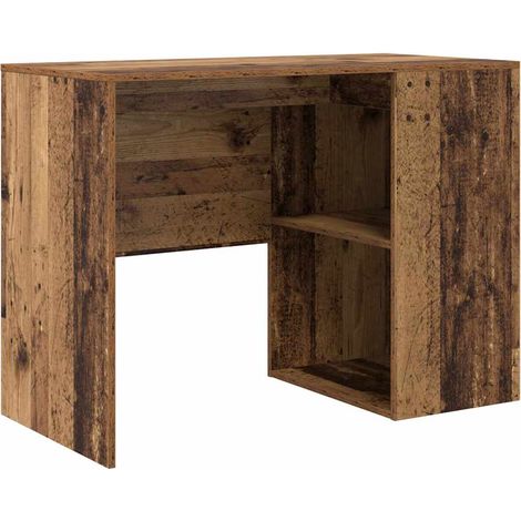 Maison Exclusive - Schreibtisch mit Regal Altholz 102 x 50 x 75 c