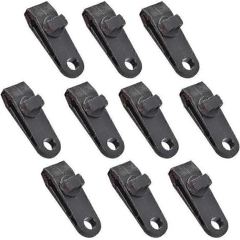 Boucles de Corde pour TenteBloqueur de Corde Anti-Vent Clip Plastique Fixe pour Tente Extérieure,10pcs (1/4)
