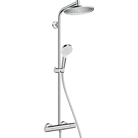 hansgrohe Crometta S Showerpipe 240 Thermostatic Mixer Shower Chrome Bathroom (1/10)