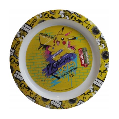 Plato infantil de Pokémon PIKACHU, de plástico